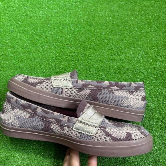 Cole Haan Women's 8B Grand OS Purple Camo Pinch Weekender Penny Loafers Slip On - Picture 5 of 8